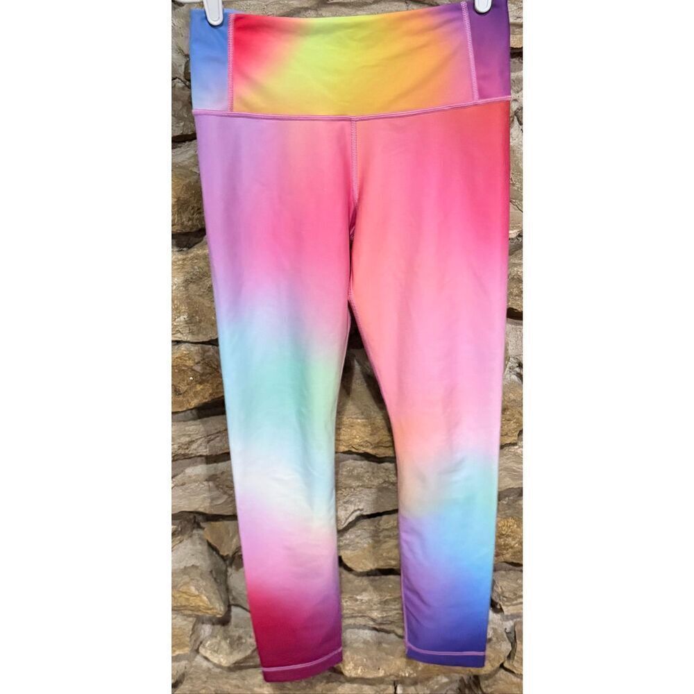 Women’s Athleta Love Proudly Tight Rainbow Ombre Gym Run Yoga Size SP 🌈